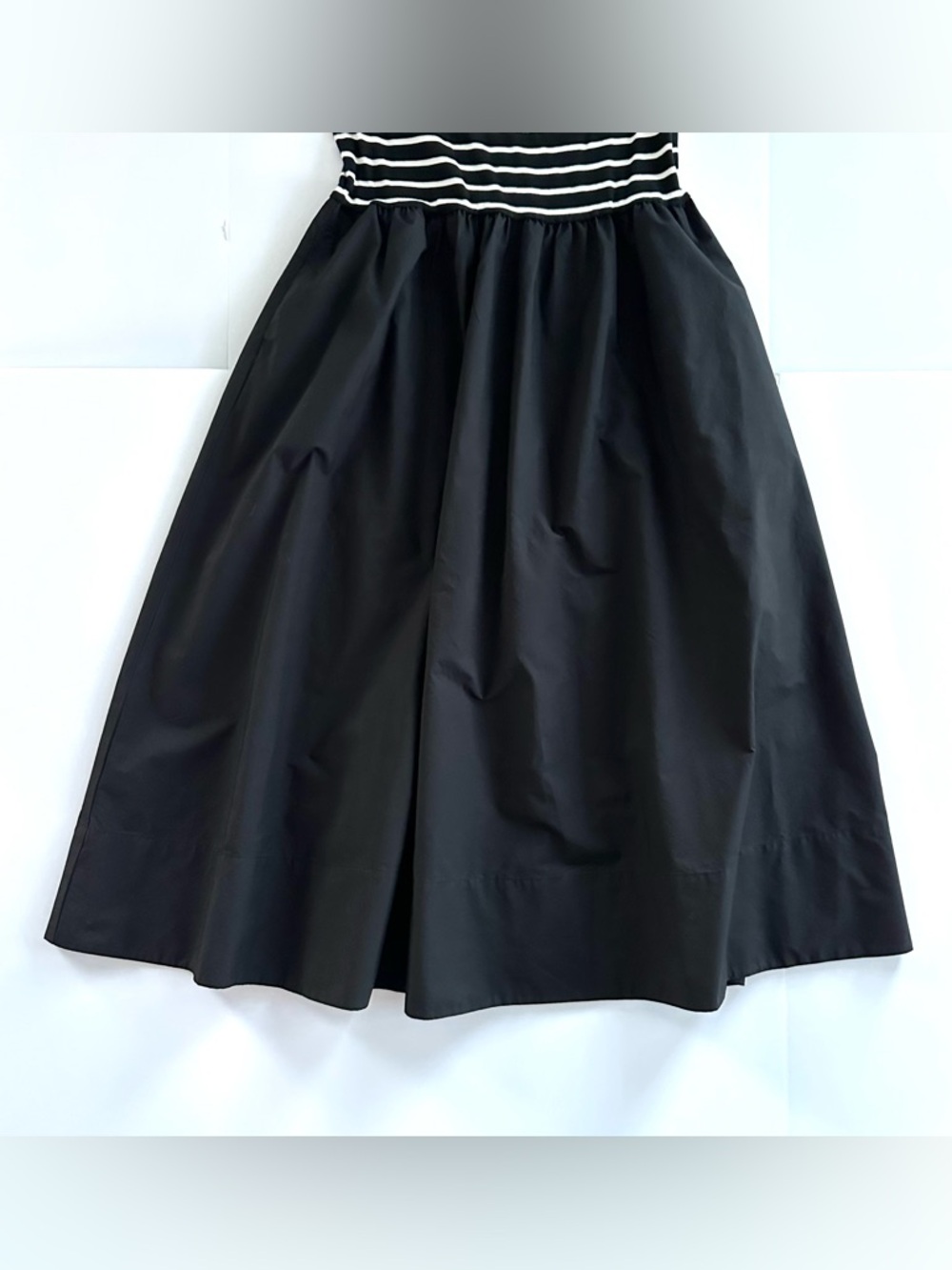 GAP Mixed Media Modern Rib Maxi Dress in Black Stripe | XL | EUC - Picture 11 of 11
